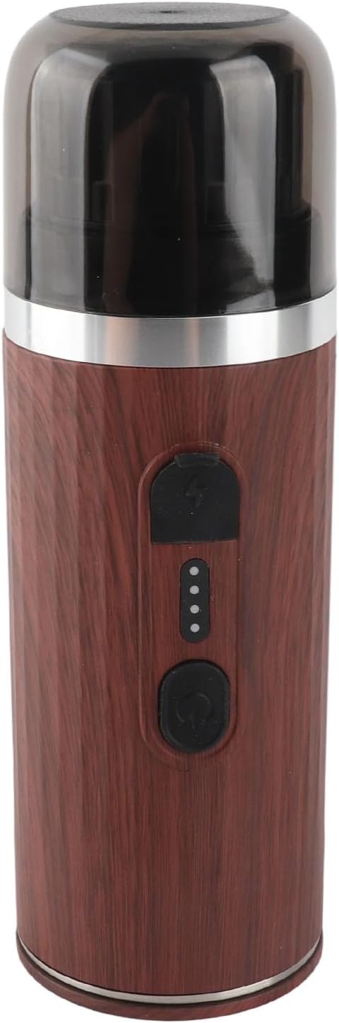 Sanpyl Portable Electric Espresso Machine Travel Coffee Maker for Camping Rechargeable Coffee Maker Self Heating for Coffee Capsule Ground Coffee for RV Hiking Office