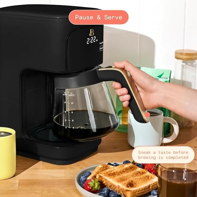Beauti Coffee Maker 12 cup Programmable Brewing Versatility Advanced Programming 1200 W Keep Warm mode