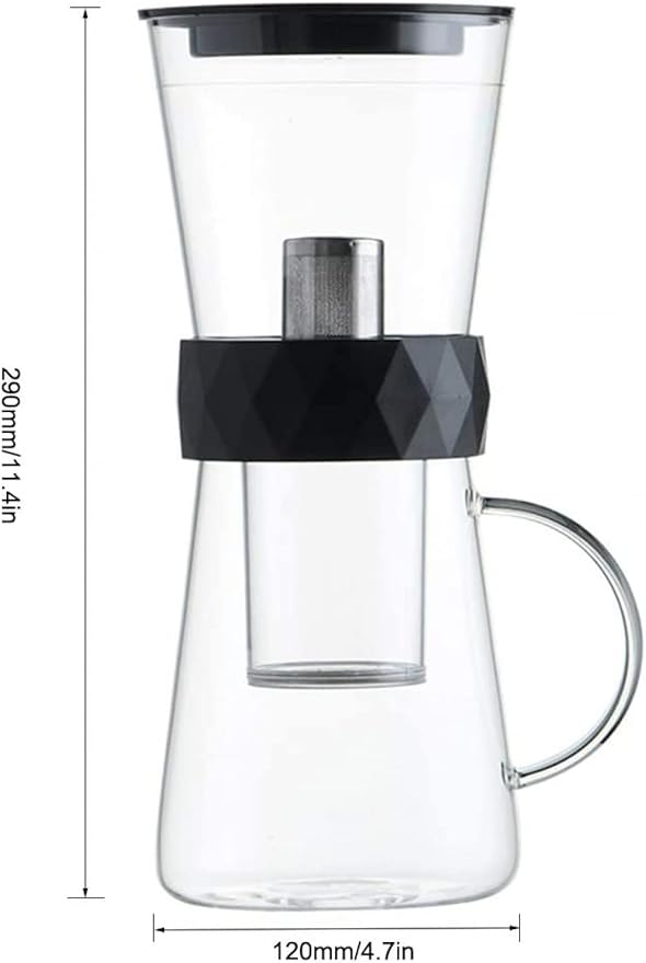 Reusable Cold Brew Coffee Maker Cold Brew Espresso Coffee Maker with Sealed Lid 21oz Suitable for Making Cold Coffee Cold Tea