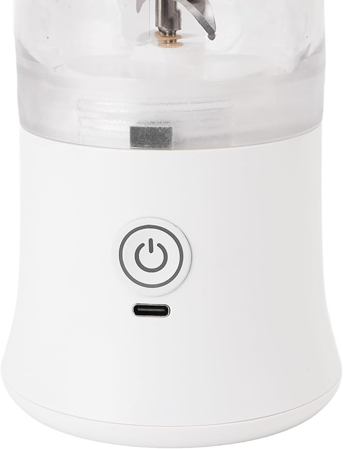 Asixxsix Portable Blender 18000RPM Cordless Personal Blender with Stainless Steel Blades 600ml USB Rechargeable Mini Juicer Cup for Shakes and Smoothies Travel Sports