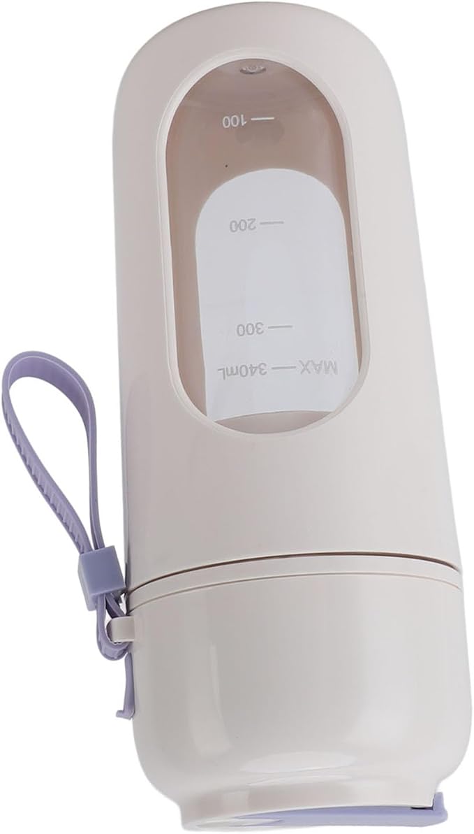 BRRNOO Bottle Personal With Portable USB Rechargeable 12 Steel Blades Cup Smoothie for Home Sports Outdoors Travel (Violet)