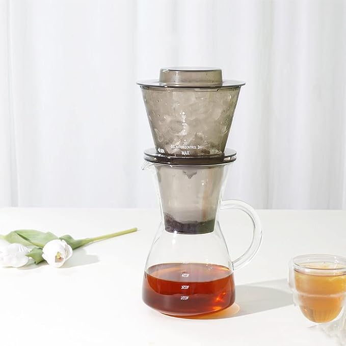 Cold Brew Coffee Maker Moka Pot Iced Home Coffee Drip Iced Coffee Tools Drip Pot Set High Borosilicate Glass Filter Coffee Machine 700ML