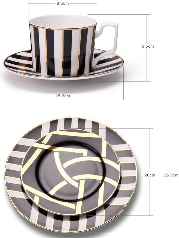 24PCS Dinnerware Set Service for 6Delicate Coffee Cup Bone China Dinnerware SetsSteak Dinner Plates Dish Setwedding hotel family gathering banquetNew Home Celebration XJKL