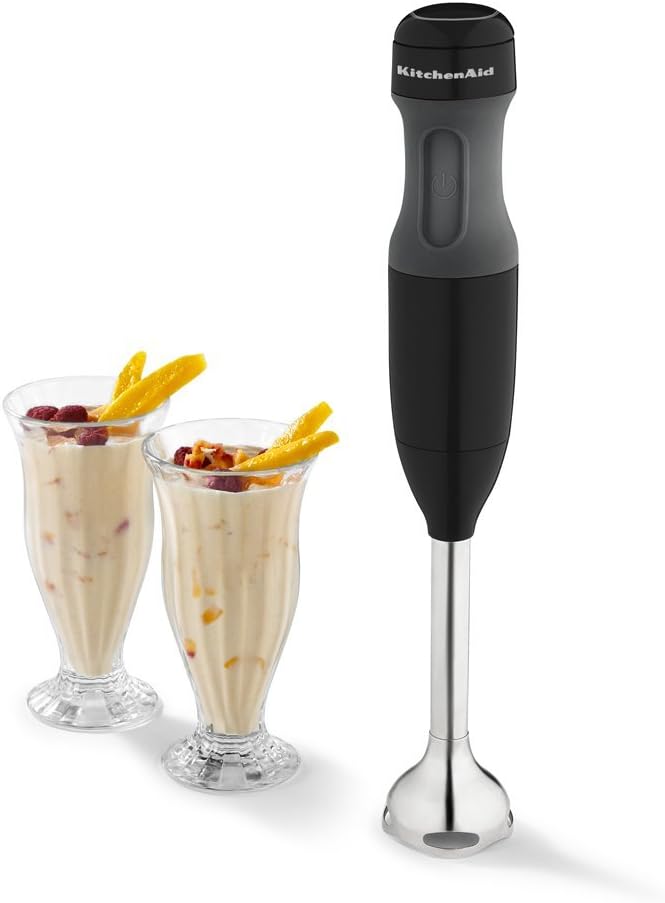 KitchenAid KHB2351OB 3-Speed Hand Blender - Onyx Black (Renewed)