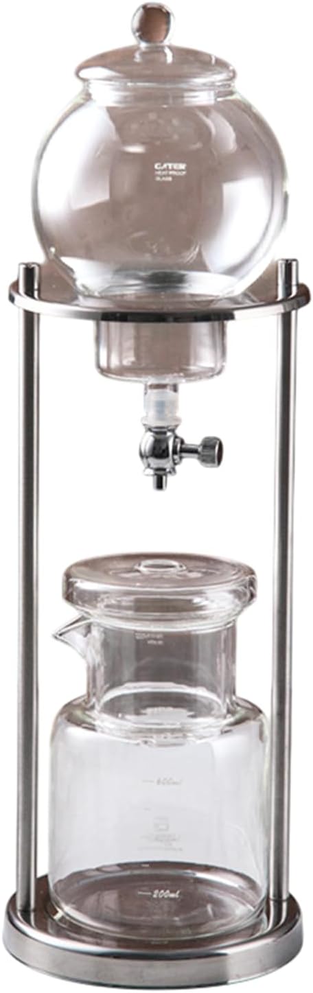 Cold Brew Drip Tower Iced Coffee Cold Brew Coffee Drip Tower Cold Brew Maker Manual Cold Brew Coffee Ice Drip Coffee Maker Large Capacity Cold Brew Coffee Maker for Commercia(Size:600mlColor:B)