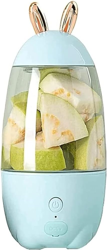 Portable Blender Personal Blender Smoothies and Shakes USB Rechargeable Mini Blender Waterproof Small Blender Single Juicers (Color : Pink) (Blue)