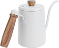 ZJchao Coffee Maker Set Brewer Drip Filter Funnel Kit Coffee Lovers (Beige hand-punched pot)