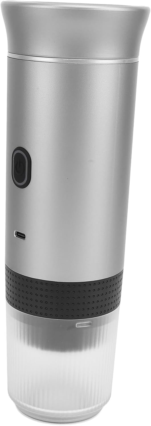 ZJchao Travel Coffee Maker Portatil with Spoon Automatic Portable Capsule Coffee Machine Portable Maker for Camping Travelling Home Office