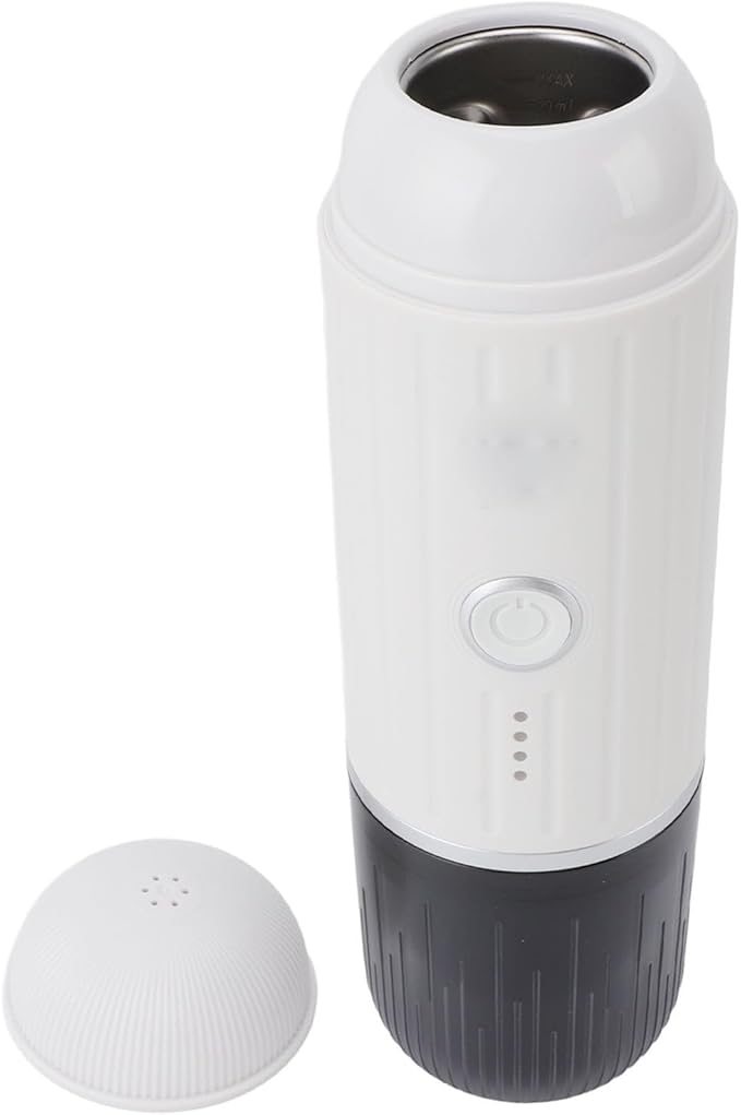 Haofy Portable Coffee Maker 19 Bar Pressure High Oil Extraction Mini Coffee Machine for Home Travel Office (White)
