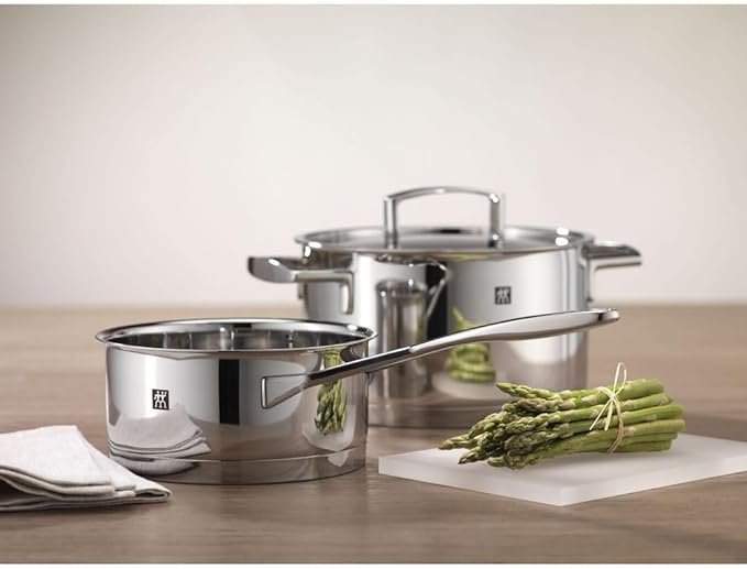 Zwilling 5-Piece Pot-Set with 4 Lids Suitable for Induction Stainless Steel Passion