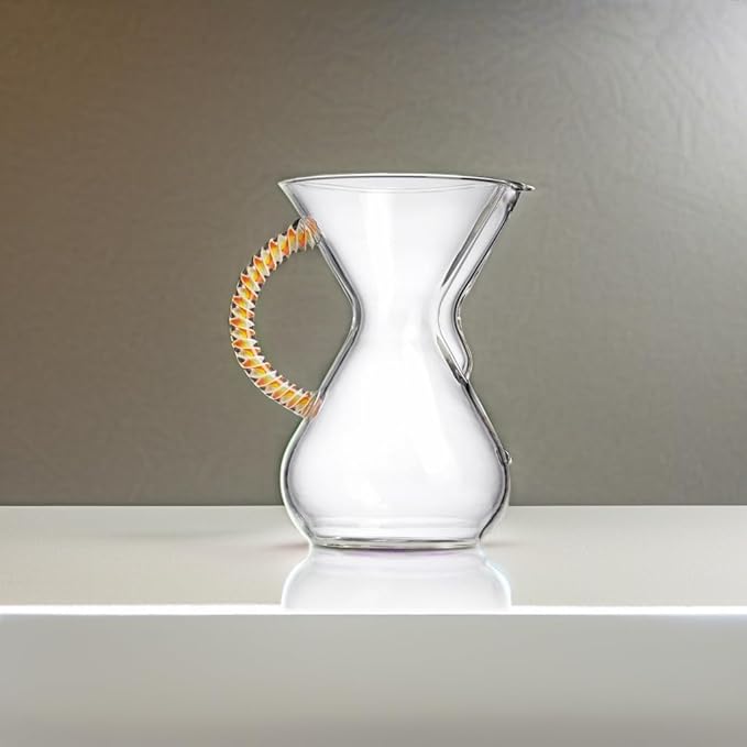 Chemex Pour-Over Glass Coffeemaker - Twisted Glass Handle Series - 6-Cup Citrus - Exclusive Packaging