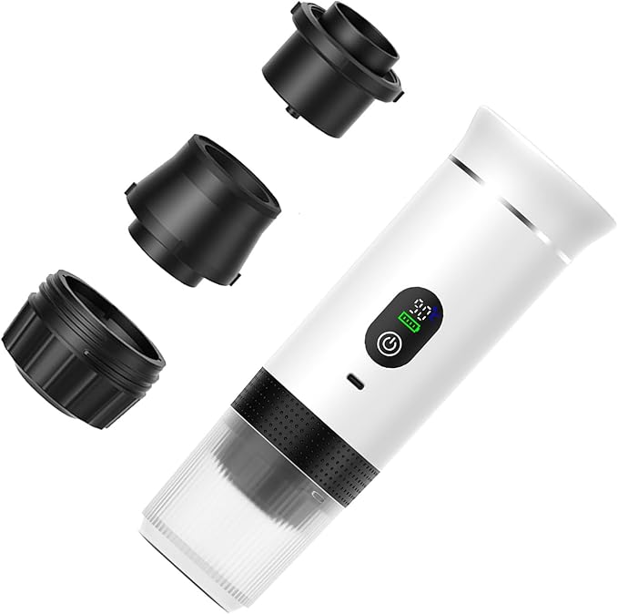 Fast Heating Cordless Coffee Machine 7500mAh Water Tanks USB Charging Suitable for Espresso Cappuccino Outdoor Home Use Digital Coffee Machine