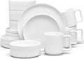 Noritake ColorTex Stone White 16-Piece Dinnerware Set Service for 4