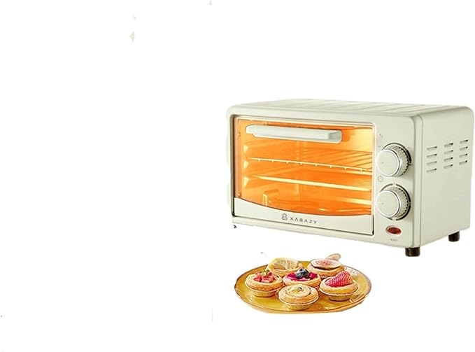 12L Mini Air Fryer Toaster Oven Multifunction Countertop Convection Oven for Baking Roasting Heating Compact Pink Small Oven for Kitchen