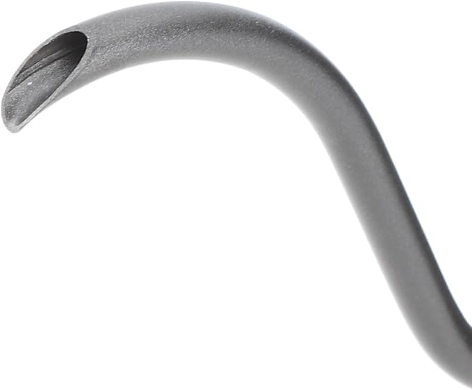 ZJchao Gooseneck Coffee Kettle Pour Over Coffee Maker with Thermometer 550ml Stainless Steel Leakproof Rustproof for Home Baristas and Enthusiasts (Black (thermometer model))