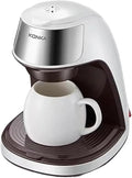 Portable Mini Coffee Maker Machine - Automatic Drip Coffee Maker for Home and Office - Easy Operation Electric Coffee Brewer