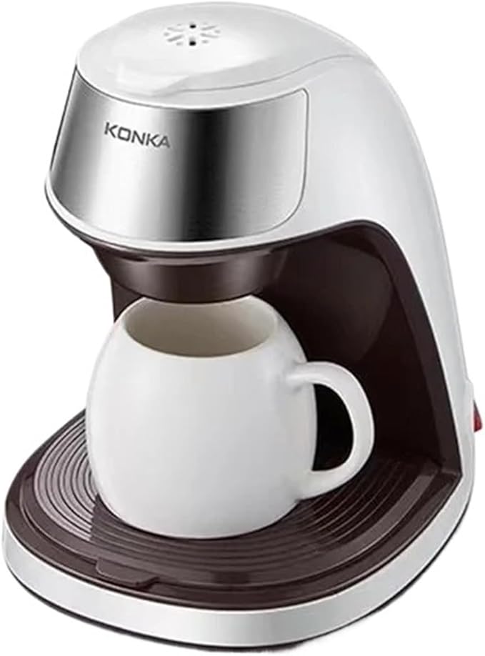 Portable Mini Coffee Maker Machine - Automatic Drip Coffee Maker for Home and Office - Easy Operation Electric Coffee Brewer