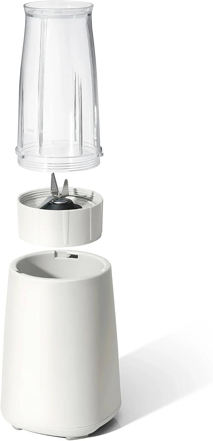 Personal Blender Set 12-Piece 240W Compact Single Serve Blender with Blending and Grinding Cups BPA-Free Dishwasher Safe (White Icing)