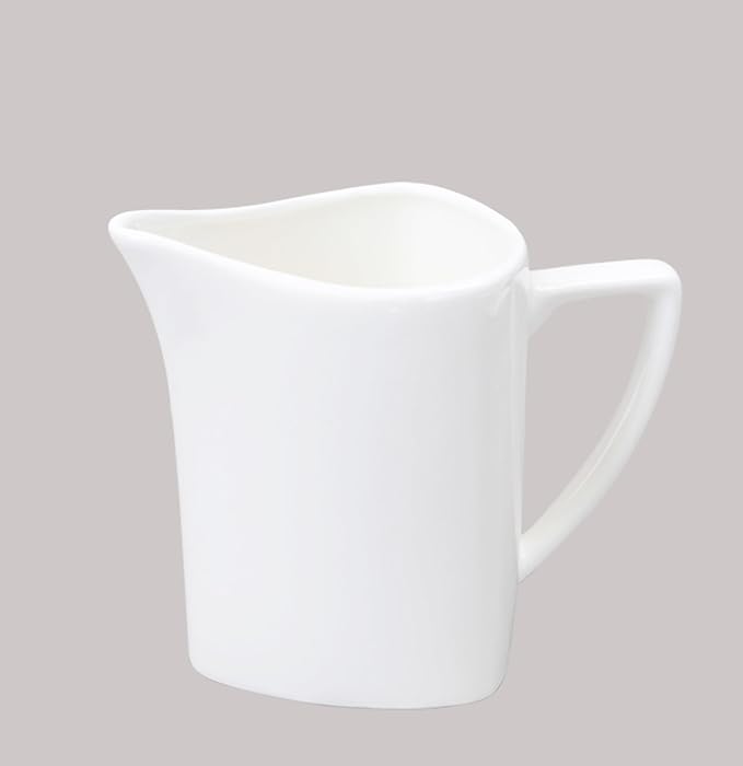 Bone China Elegance White Triangle Sugar &amp Creamer Pot eachcase of 1 set