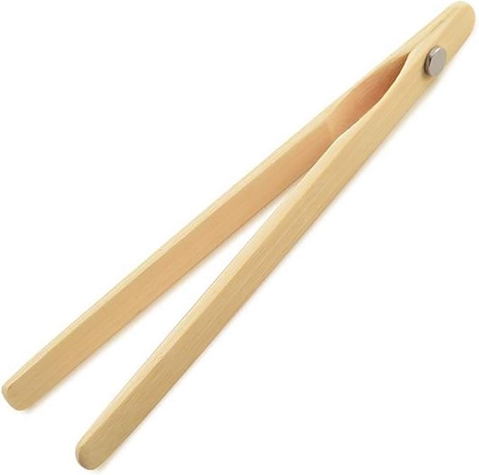 Smeg TSF01RDUS 50's Retro Style Toaster Bundle with Bamboo Tongs - (Red) 2 Slice