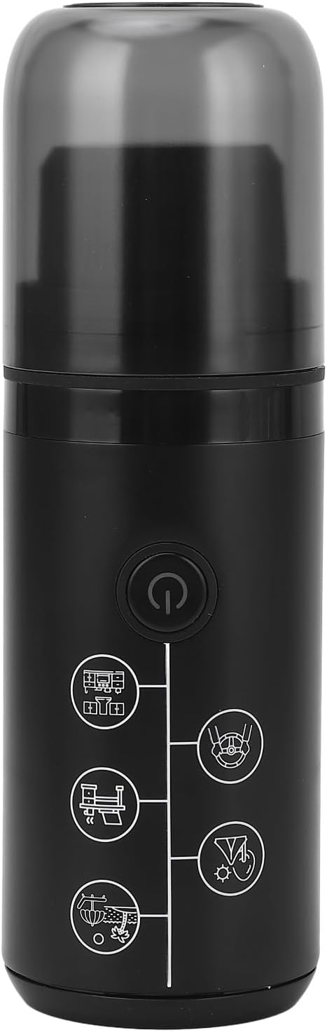 Jonlaki Portable Electric Coffee Maker Cordless Rechargeable 17 Bar Pressure Capsule Brewer for Home and Outdoor Use in (Black)