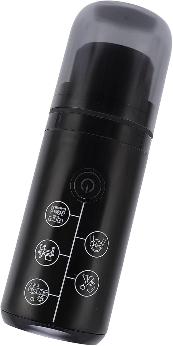 Outdoor Coffee Machine Easy to Wash Portable Coffee Machine 17bar 120 Ml Tank 250 Ml Cup for Office Rooms (Black)