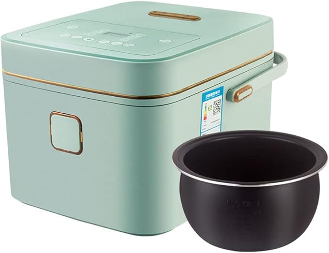 Home 3L Multifunctional Rice Cooker - 550W Touch Panel Pressure Cooker Smart CookwareGreen