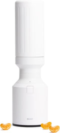 Beast Mini 600 Stainless Steel | Mini Countertop Kitchen Blender | Insulated Stainless Steel Vessel | Smoothies Shakes Dressings Sauces Dips | Portable Straw Caps and Lids | 600W (Cloud White)