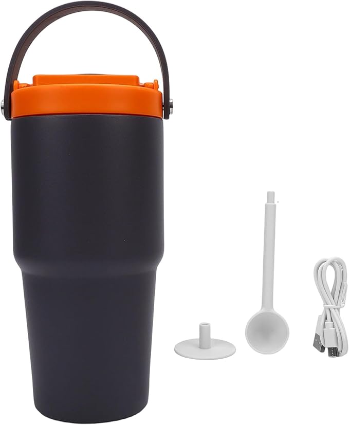 Pssopp Coffee Machines 600ml Stainless Steel Electric Coffee Extraction Mug with Insulated Function for Outdoor Travel Camping Portable Maker Small Maker