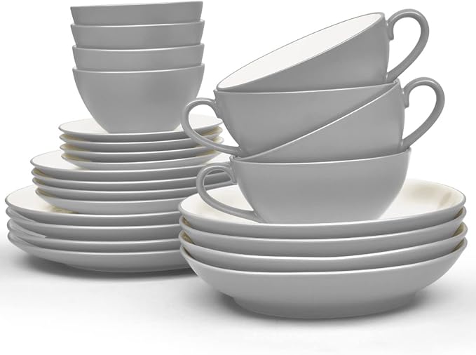 Noritake Colorwave Slate 24-Piece Dinnerware Set Service for 4
