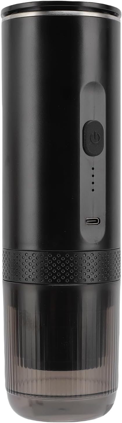 Alomejor Portable Coffee Maker Machine with Italian Pump Technology Fast Heating 4 Minutes Cordless Design for Camping Travel Car Use Efficient Brewing System for 7500mAh