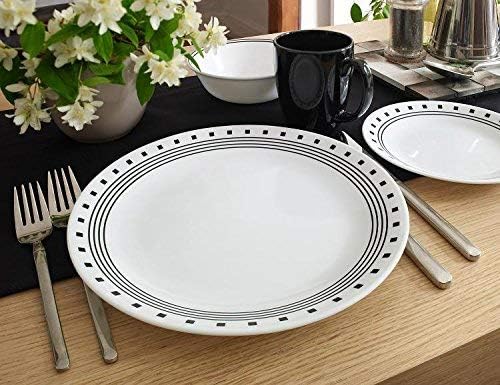 WORLD KITCHEN Corelle 16 Piece Livingware City Block Set Black