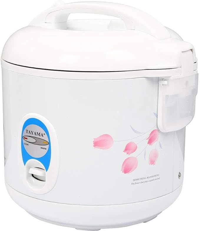 TRC-04 Cool Touch 5-Cup Rice Cooker and Warmer with Steam Basket White