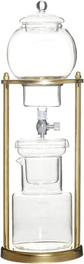 Beverage Equipment Creative Cold Brew Coffee Maker Modern Siphon Coffee Maker with Stainless Steel Rack High Translucent Glass Coffee Maker Siphon Coffee Maker Gold-