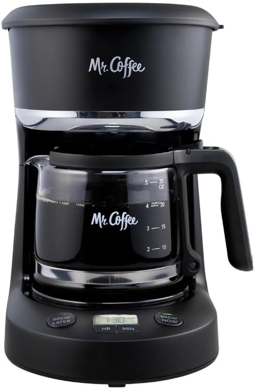 Mr. Coffee 5-Cup Mini Brew Switch Coffee Maker Black