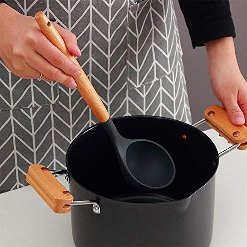 Kn020 11 in 1 Wooden Handle Silicone Non-Stick Spatula Spoon Kitchen Tool Set Cookware Set Cookware Picnic Boiler Cookware