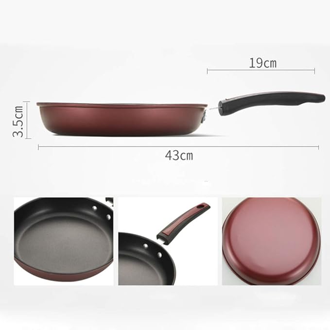 Cooking Pot Low Oil Fume Cooking Non-Stick Cookware Set Combination 3-Piece Wok Soup Pot High Temperature Pot Set Suitable for Cooker Etc.