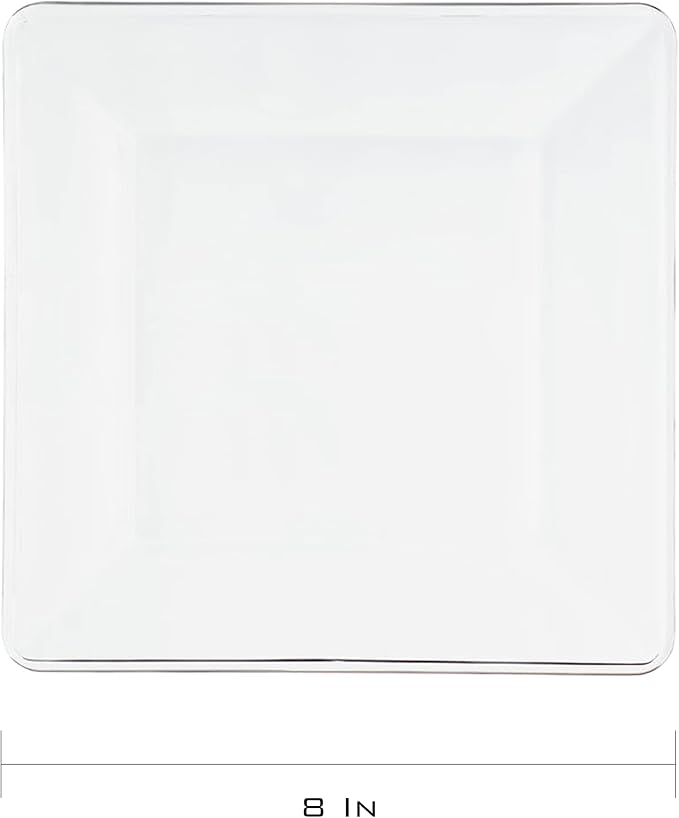 SEDLAV Square Clear Glass Dinnerware Set (12 Pieces)