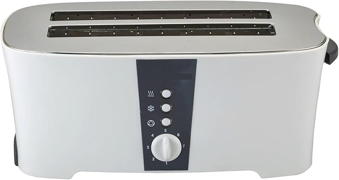 ET124 1350W 4-Bread Toaster (Non-USA Compliant) White