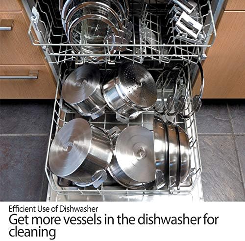 Cristel ST7CAKP 7 Piece set with Polished Stainless Handles Silver