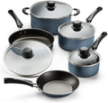 9-Piece Non-stick Cookware Set Blue - Vibrant Color with Premium Non-stick Coating Easy Clean &amp Safe Cooking