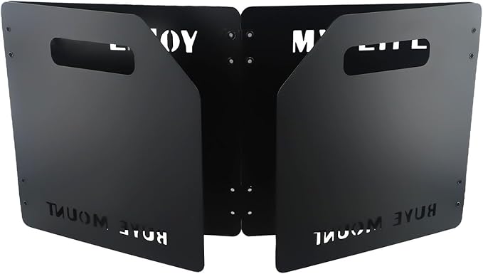 Folding Gas Stove Windshield and Lightweight Improved Cooking Efficiency (black)
