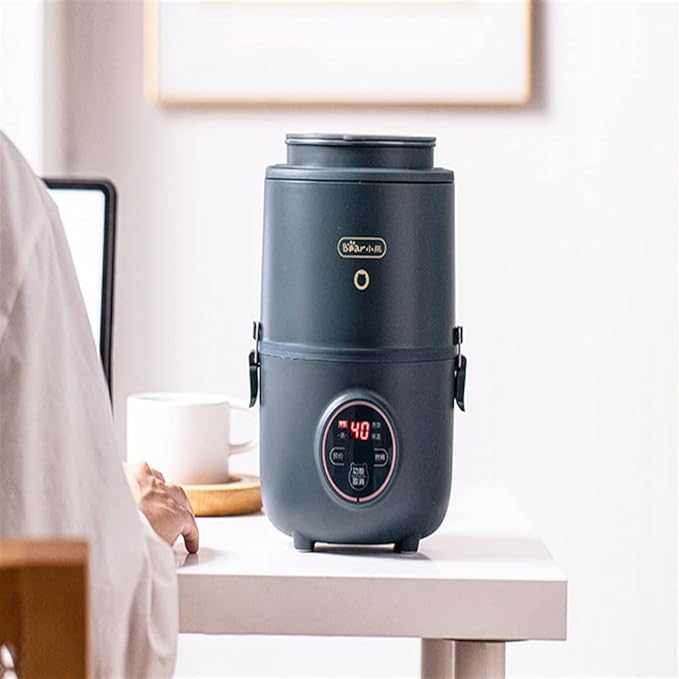 HBJWOV 1.6L Electric Lunch Box Portable Electric Rice Cooker Heating Three-layer Bento Box Food Steamer Cooking Pot Heater