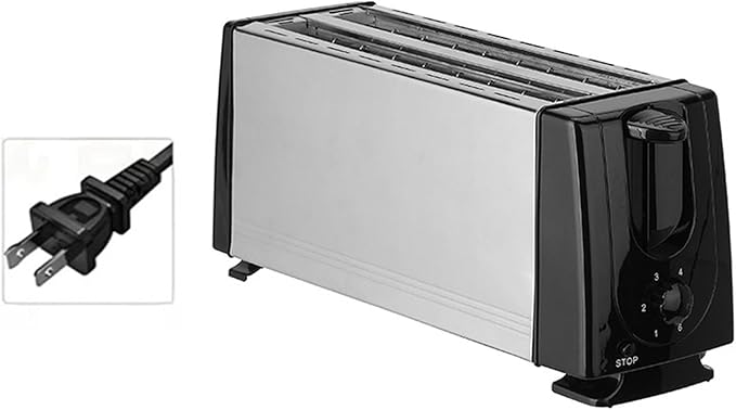 Bread Toaster Bread Maker US Plug 4 Slices Double Sided Heating Breakfast Machine Waffle Maker for Cooking Baking