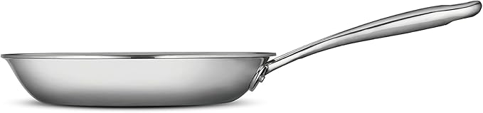 Tramontina Boston Tri-Ply Clad Stainless Steel 8-Inch Small Frying Pan Induction-Ready Skillet Dishwasher-Safe NSF-Certified