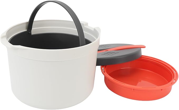 Microwave Rice Cooker Steamer Microwave Rice Steamer Portable Microwave Vegetables Cooker for Rice and Vegetables