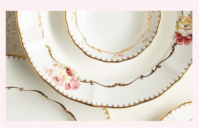 Hankook Chinaware 한국도자기 Flamor Rose Clara Dining Set for 2 Dinnerware Korean Fine Bone-China Dojagi Ceramic