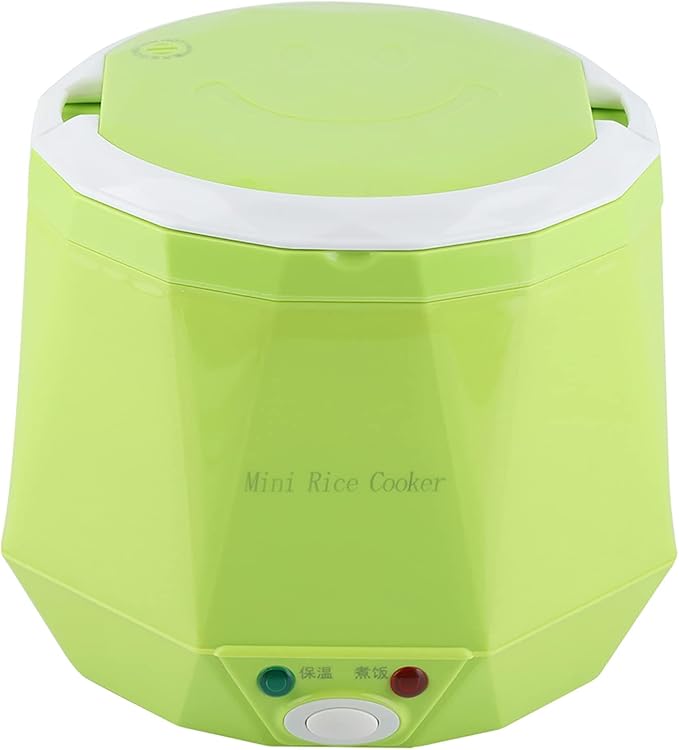 1.6 Liter Truck Rice Cooker Portable Food Steamer Portable Rice Cooker 24V 140W Electric Food Steamer Hot Rice Anytime For Truckers (green)