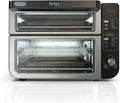 Ninja DCT401 12-in-1 Double Oven with FlexDoor FlavorSeal &amp Smart Finish Rapid Top Convection and Air Fry Bottom  Bake Roast Toast Air Fry Pizza and More Stainless Steel