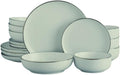 16-Piece Ceramic Dinnerware Sets| Plates And Bowls Sets| Ceramic Plates &amp Bowls Dish Set For Kitchen And Dining| Microwave &amp Dishwasher Safe Plate And Bowl Set | Dinner Plates And Bowls Sets